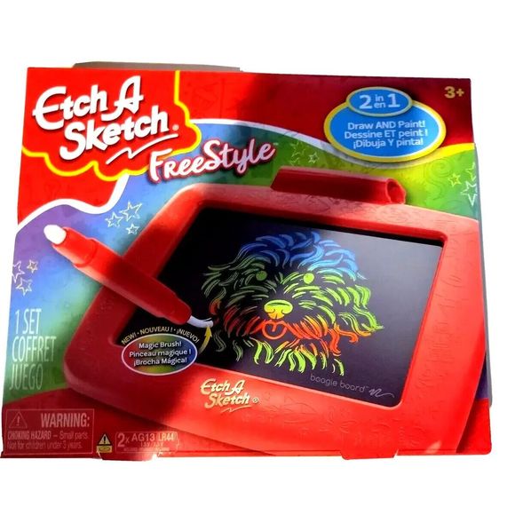 Etch A Sketch Freestyle Drawing Tablet 2-in-1 Stylus Pen & Magic Paintbrush New - Picture 1 of 10
